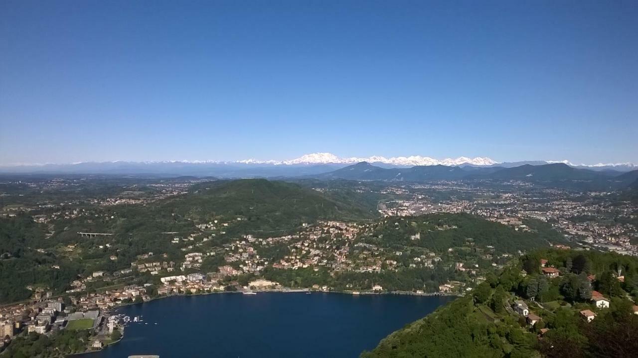 Il Sole, Grande Appartamento In Collina Брунате Екстериор снимка